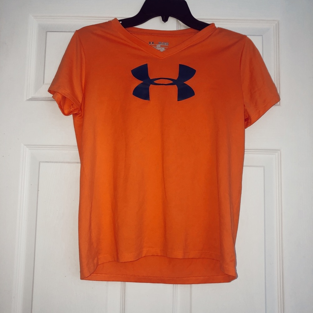 ORANGE UNDER ARMOUR TEE